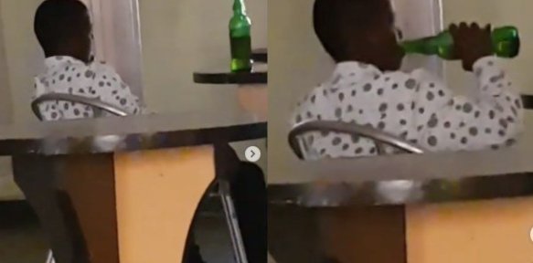 A Video Of A 3-Year-Old Boy Buying, Drinking 4 Bottles of Beer