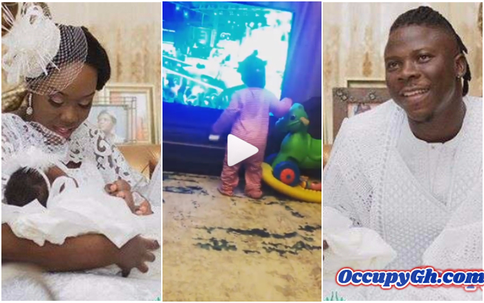 Stonebwoy's Daughter Reaction After Watching Dad Perform On TV