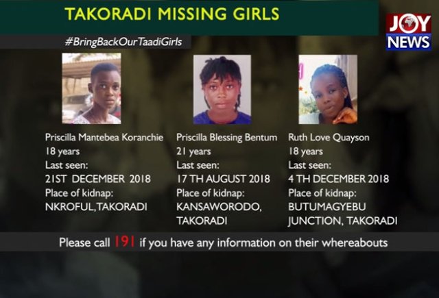 Kidnapped Takoradi Girls