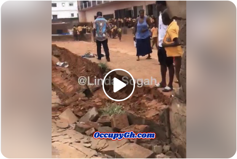 School Wall Collapse Mother Child Accra New Town Primary School