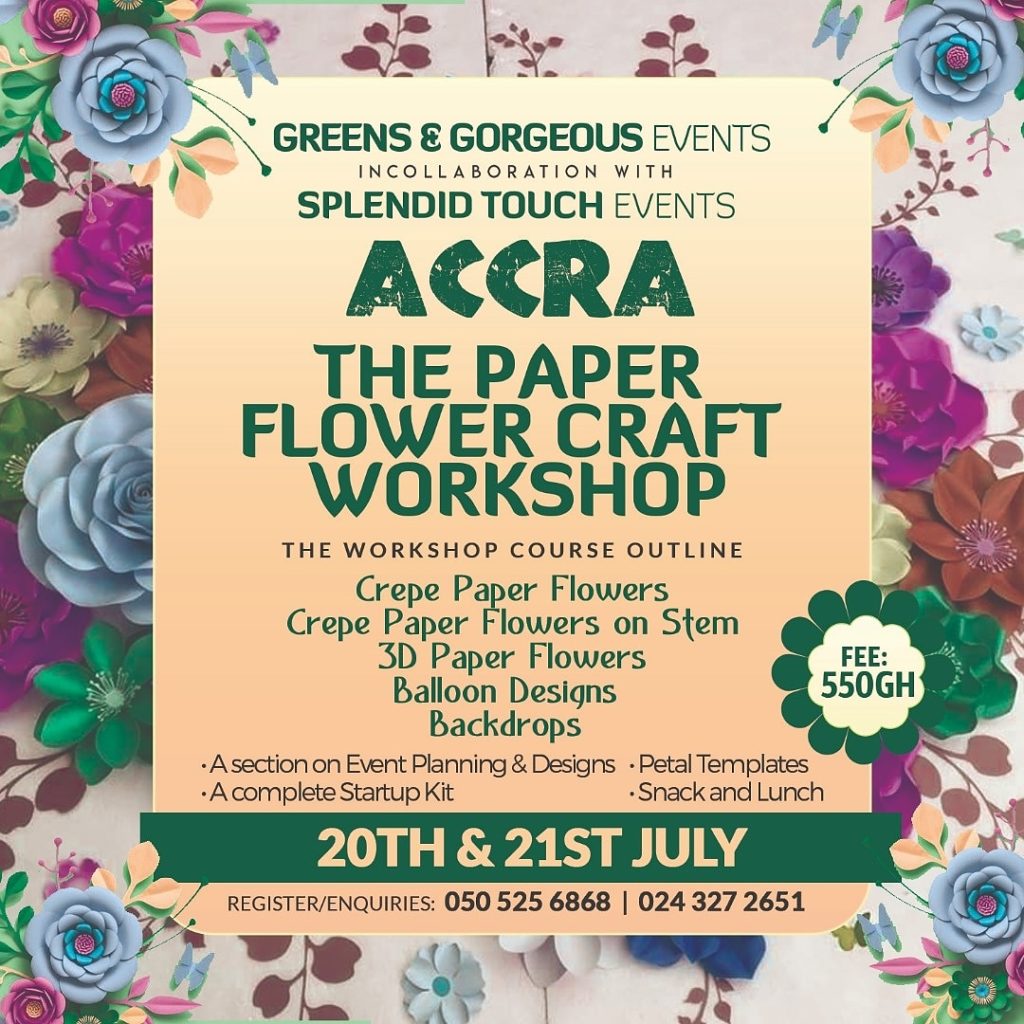 The Paper Flower Craft Workshop - Accra Details
