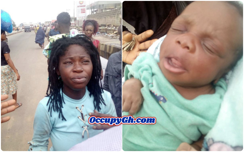 Lady Arrested Trying Dump Her Baby Into Gutter