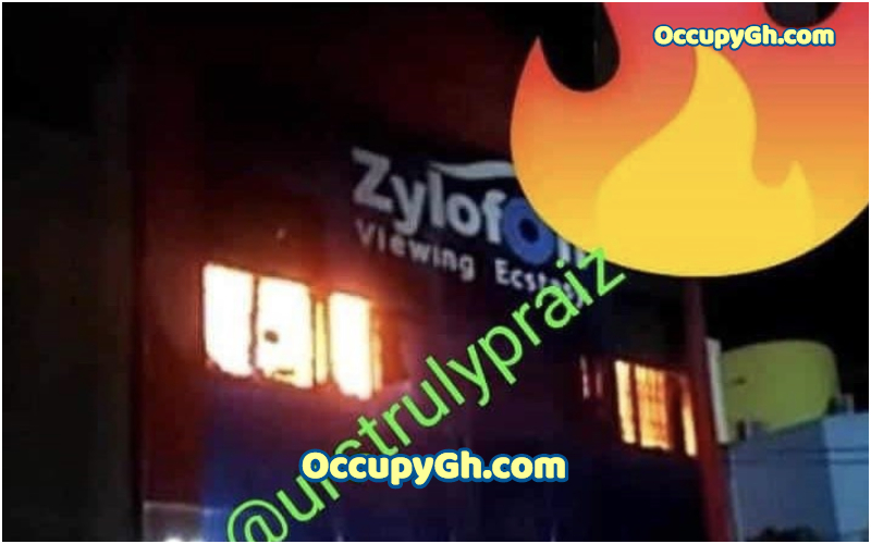 Zylofon TV on fire