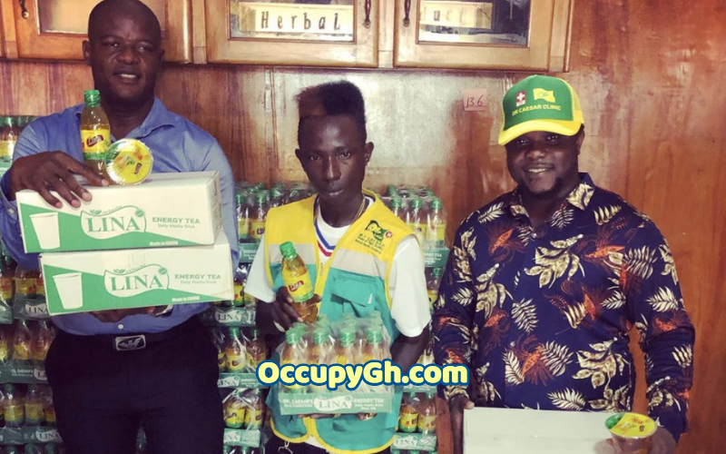 Patapaa Bags Ambassadorial Deal with lina energy drink