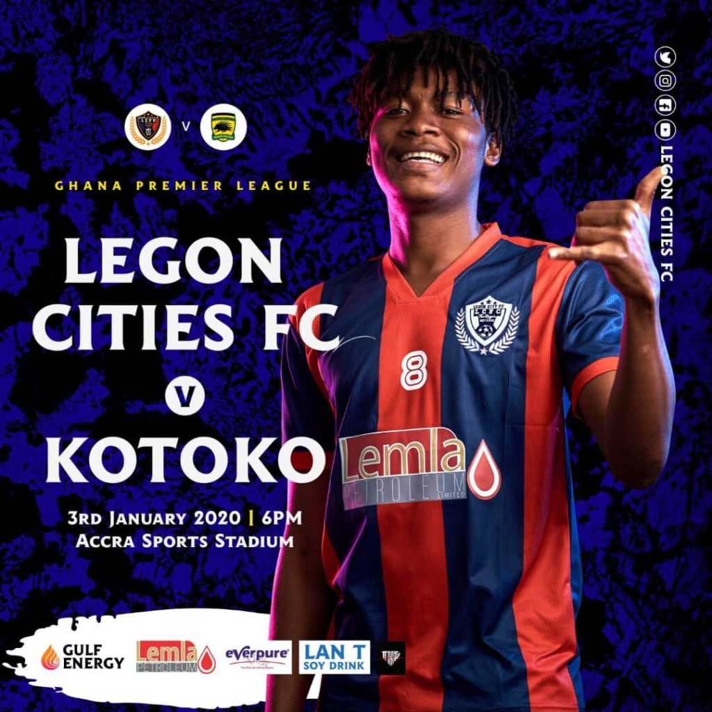 Legon Cities FC To Play Asante Kotoko On Friday