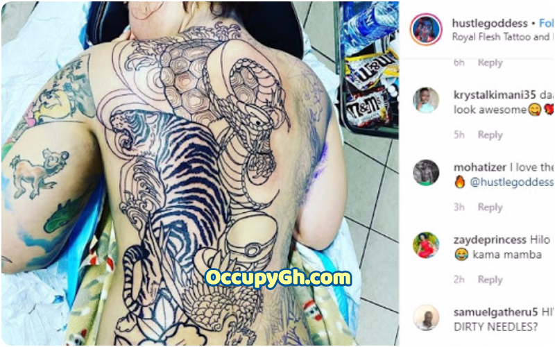 tv girl flaunts tattoos