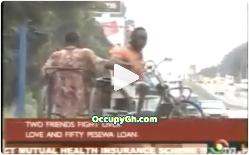 Two Disabled Cripple Men Fight Over Fifty Pesewas Loan