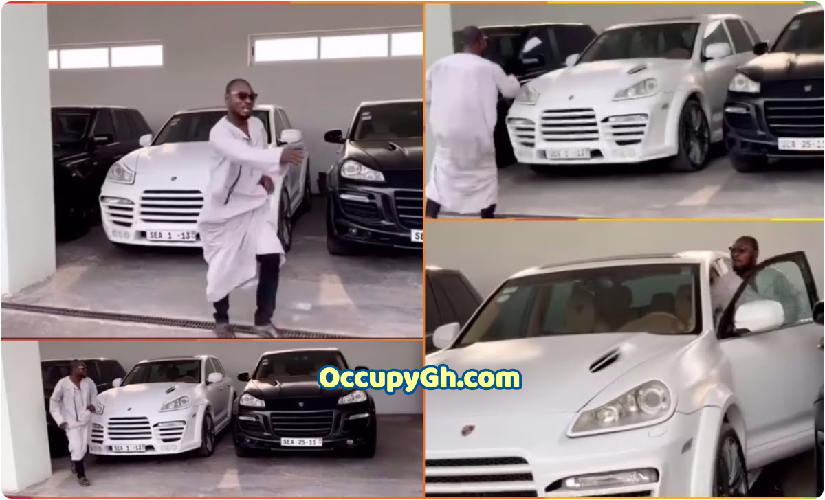 Check Out The Car Funny Face Picked From Adebayor's Garage (VIDEO)
