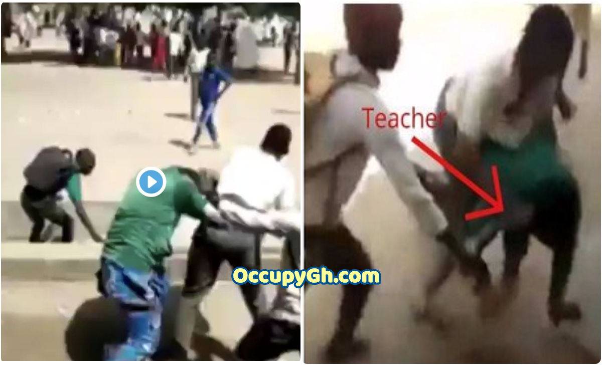 shs students beat teacher