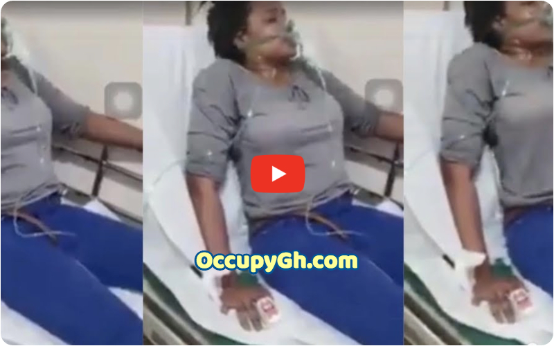 Video Of Female UG Coronavirus Patient Battling For Her Life In Ghana