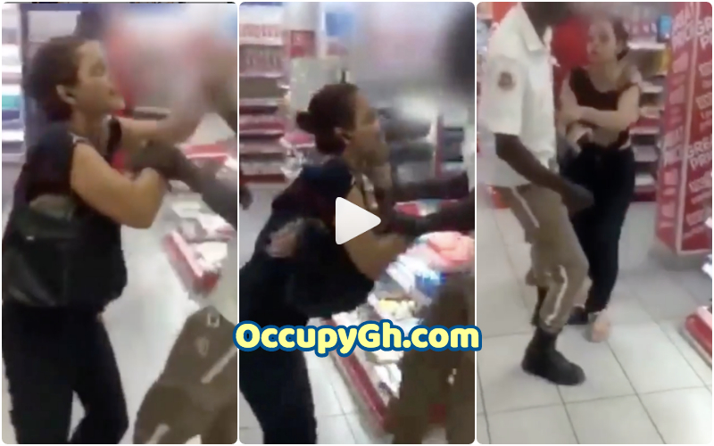 white lady thrown out ghanaian supermarket