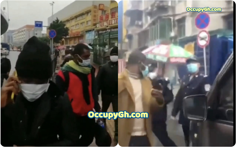 Nigerians Roam The Streets In China As They Are Sent Out Of Their Hotels By Police Over Coronavirus Fears | VIDEO