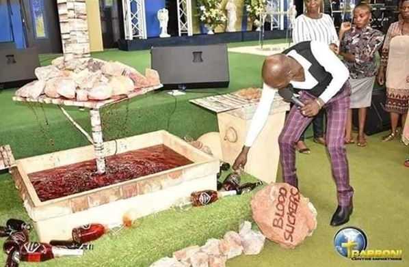 pastor church members eat millipedes beer