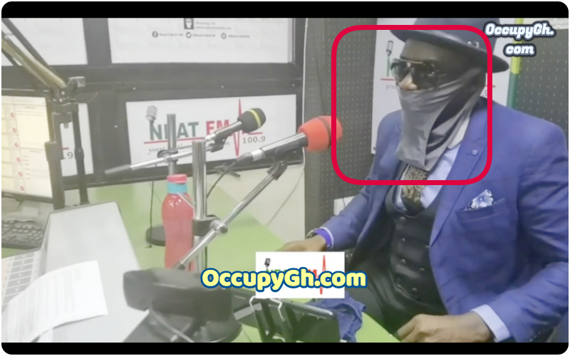 counsellor lutterodt wearing wife pantie as nose mask