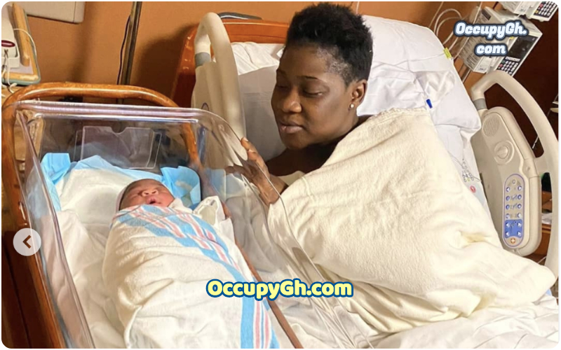 mercy johnson gives birth baby girl