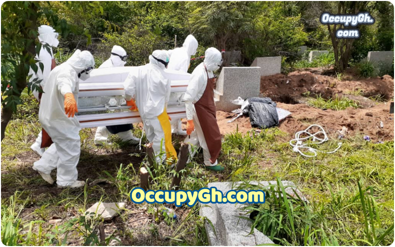 covid-19 deceased at graveyard ghana