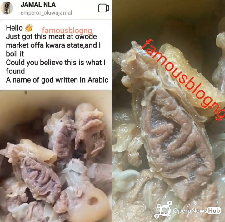 eb2682828c6d5bdd6cbb7b8e0403d824 WATCH: I Saw The name of God Written on the meat I cooked to chop - Man shares evidence