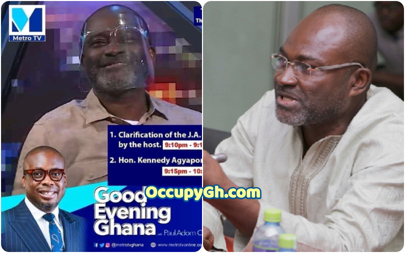 Live Streaming: Kennedy Agyapong On Good Evening Ghana - Metro TV