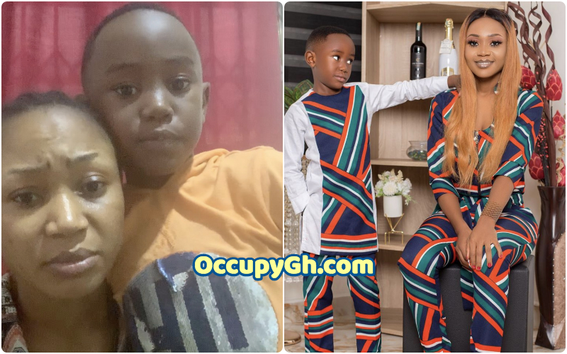 "Forgive My Mom" - Akuapem Poloo's Son Cries With Her In Latest Video