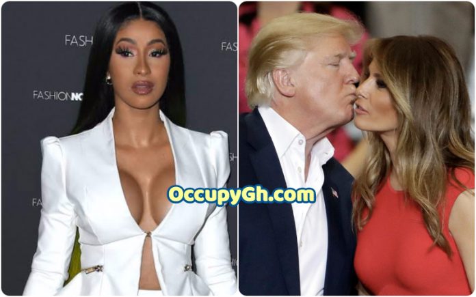 Cardi B posts naked pictures of First Lady Melania Trump 