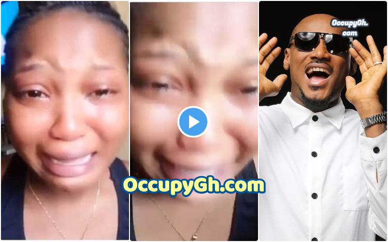 lady cries, 2face react