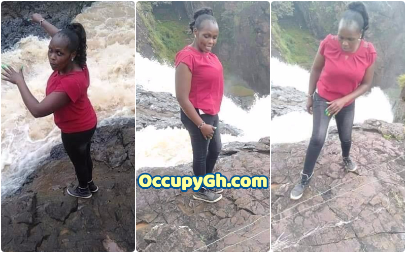 woman falls in river taking pictures