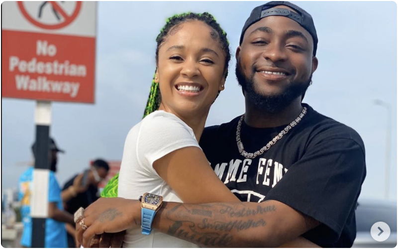 Sister Derby with Davido