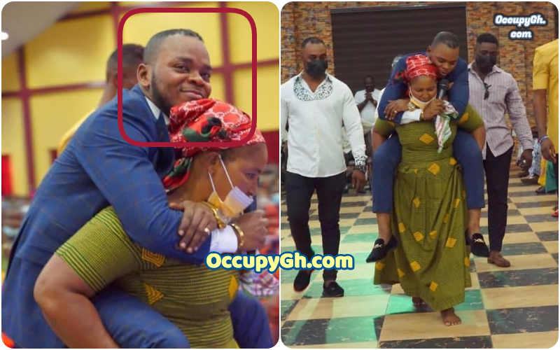 woman carries obinim on her back
