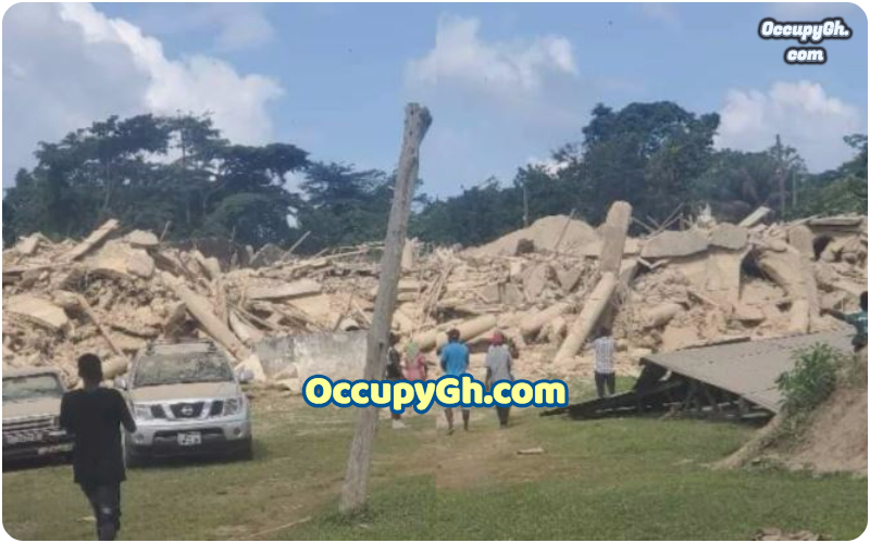 church building collapse at Akyem