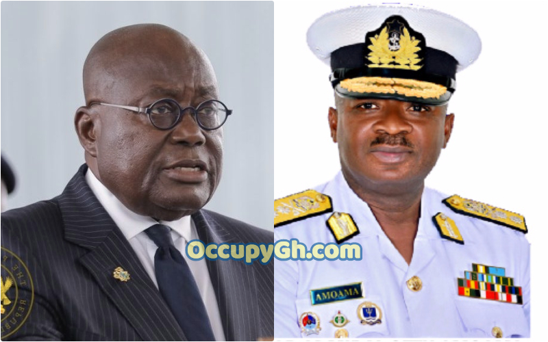 Nana Addo Appoints Rear Admiral Seth Amoama Chief Defence Staff