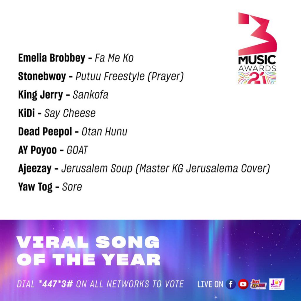 #3musicawards21 Viral Song of the Year.