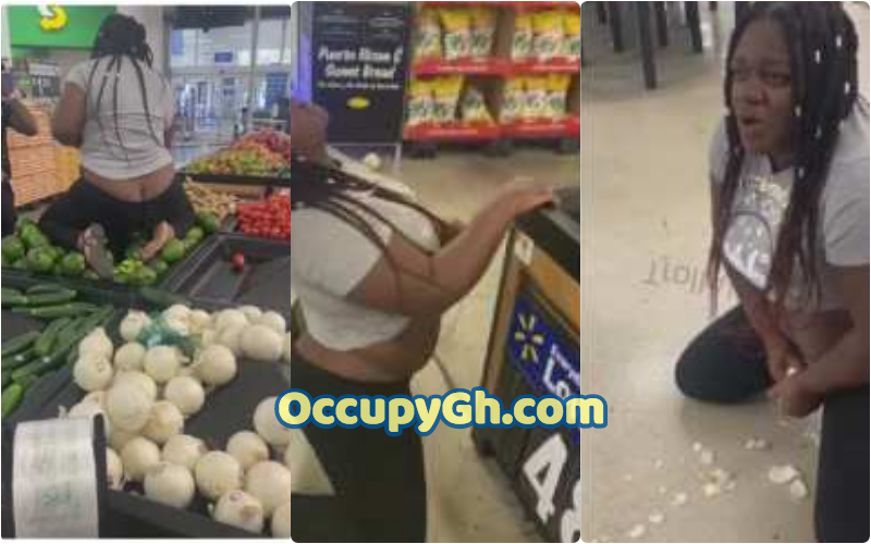 Lady Runs Mad Supermarket
