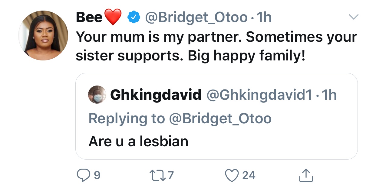 Bridget Otoo lesbian
