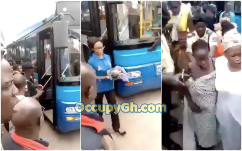 Woman Gives Birth child On Bus