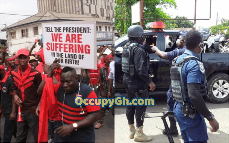 #fixTheCountry demonstration ghana police
