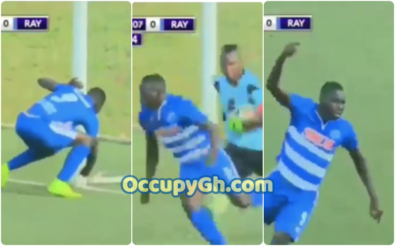 Footballer Scores Minutes Removing Juju Goal Post