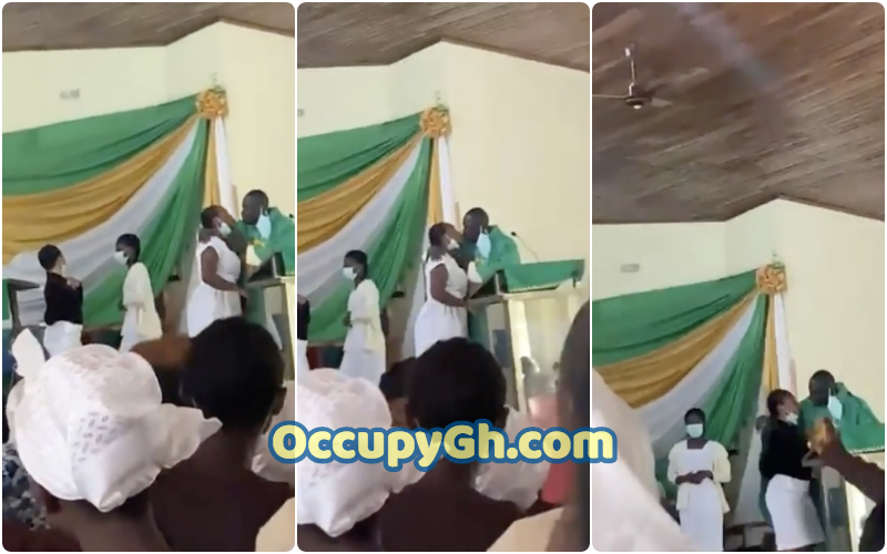 Rev Father Kissing Female Students St Monica College Education