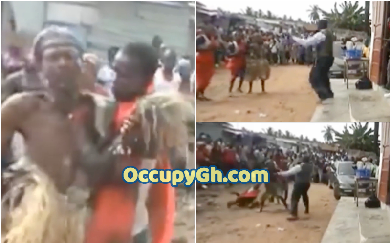 Ghanaian pastor battles Benin Fetish Priest