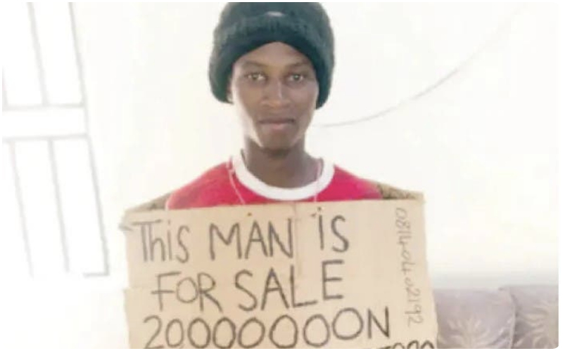 Man Puts Himself For Sale