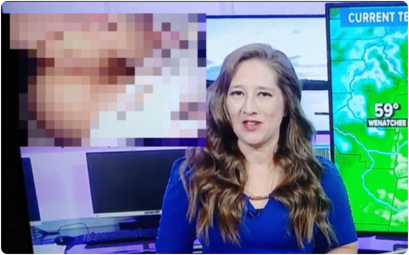 news station shows porn