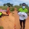 nurse deliver pregnant woman middle road