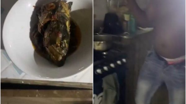 Man caught stealing fish head stew