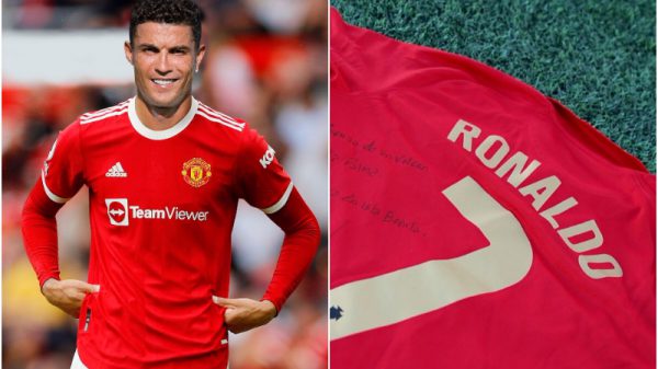 Ronaldo Signed Shirt raise Funds La Palma