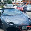 stolen Lamborghini found ghana nigeria number plate