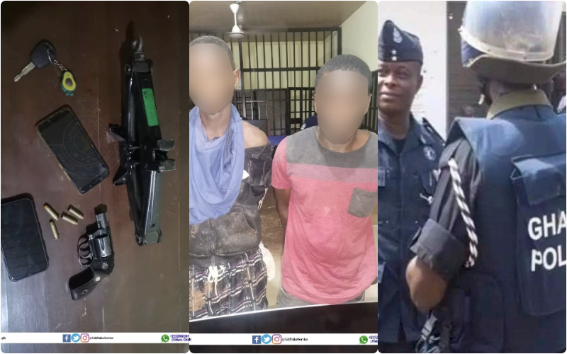 two arrested east legon robbery