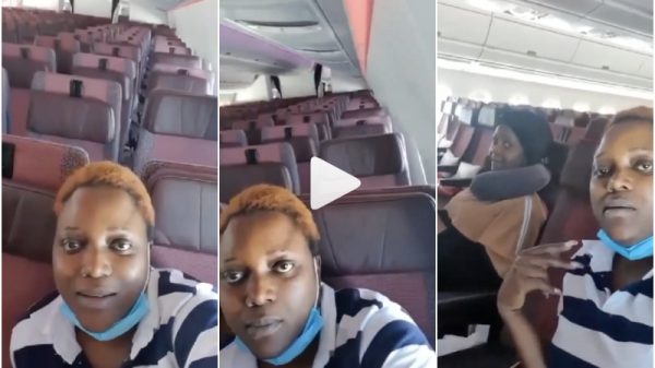 two people onboard plane nigeria to lagos