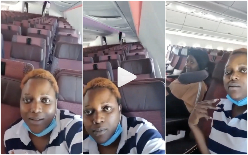 two people onboard plane nigeria to lagos
