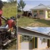 woman built house riding okada