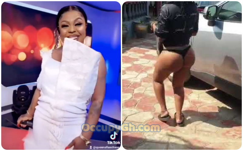 Afia Schwarzenegger fake butt