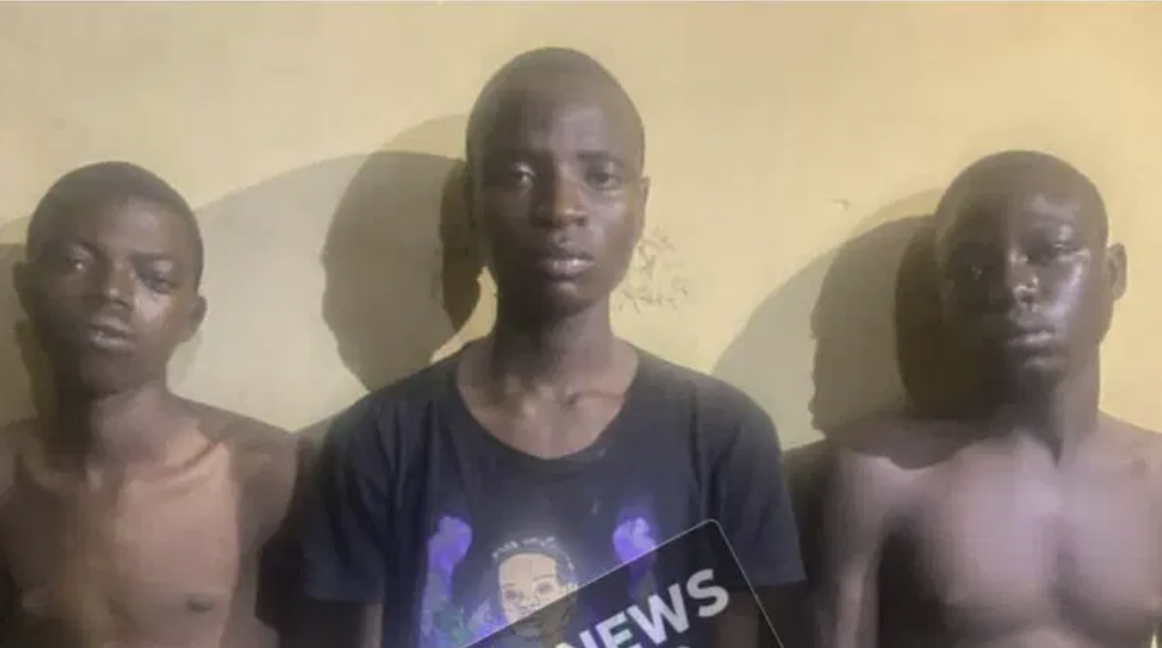 three boys Caught Burning Fresh Female Head